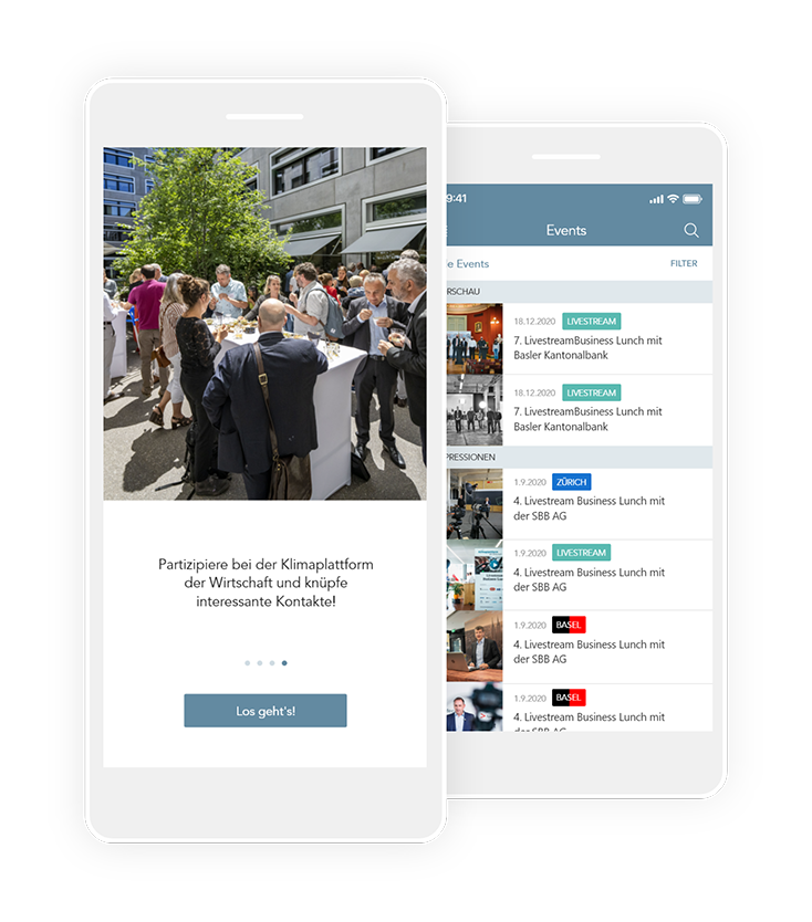 Klimaplattform App Preview